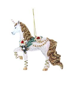 Gisela Graham Resin/Jewel Unicorn Decoration